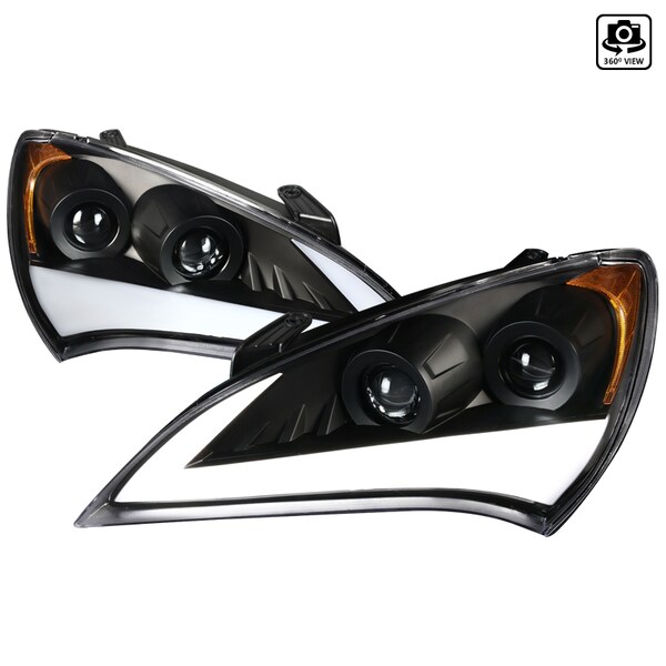 Spec-D Tuning 10-12 Hyundai Genesis 2 Door Projector Headlights 2LHP-GENS210JM-OZ - main
